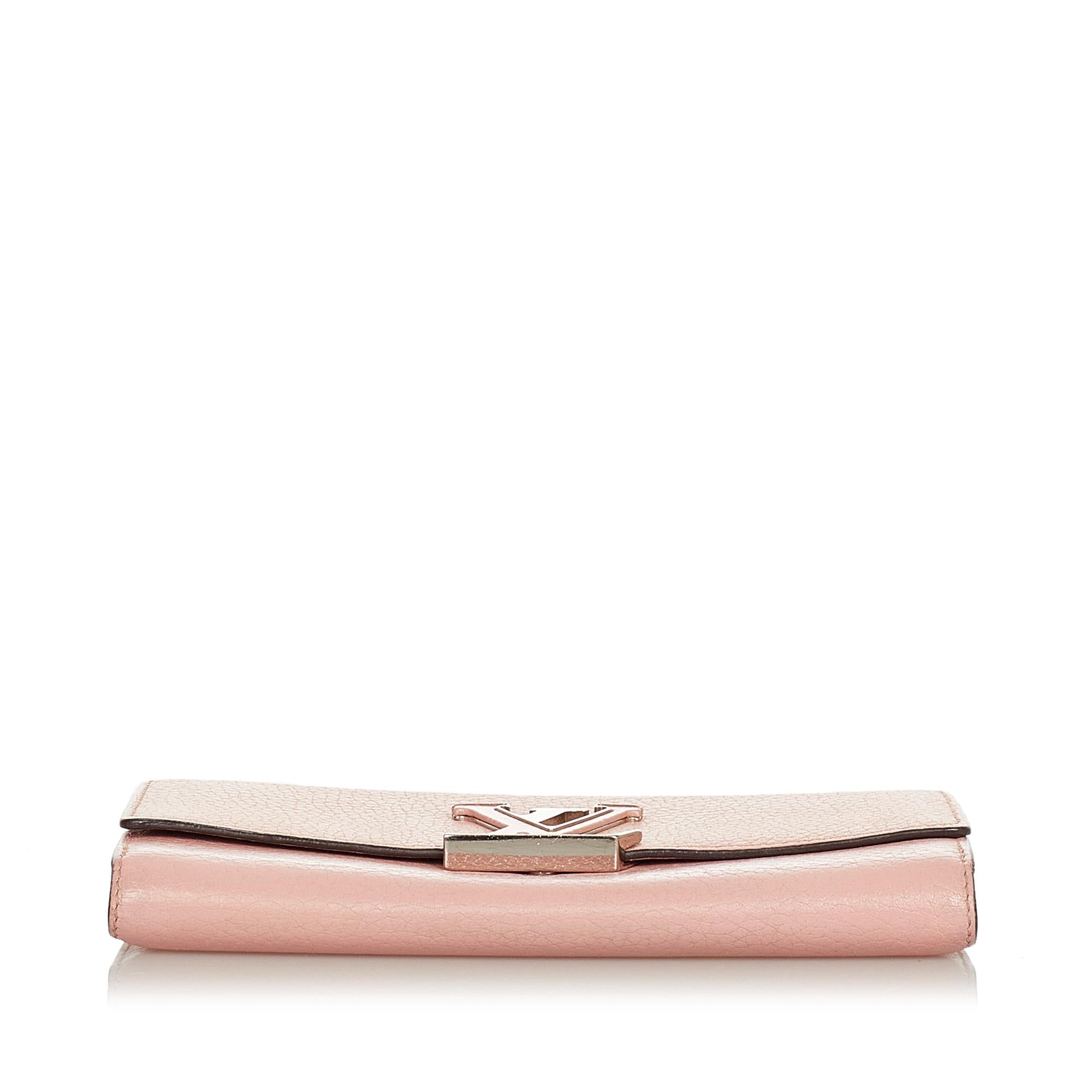 Louis Vuitton Taurillon Capucines Wallet (SHG-24660)