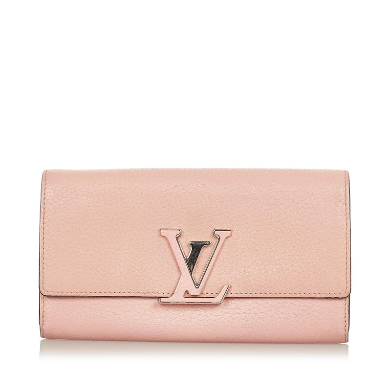 Louis Vuitton Taurillon Capucines Wallet (SHG-24660)
