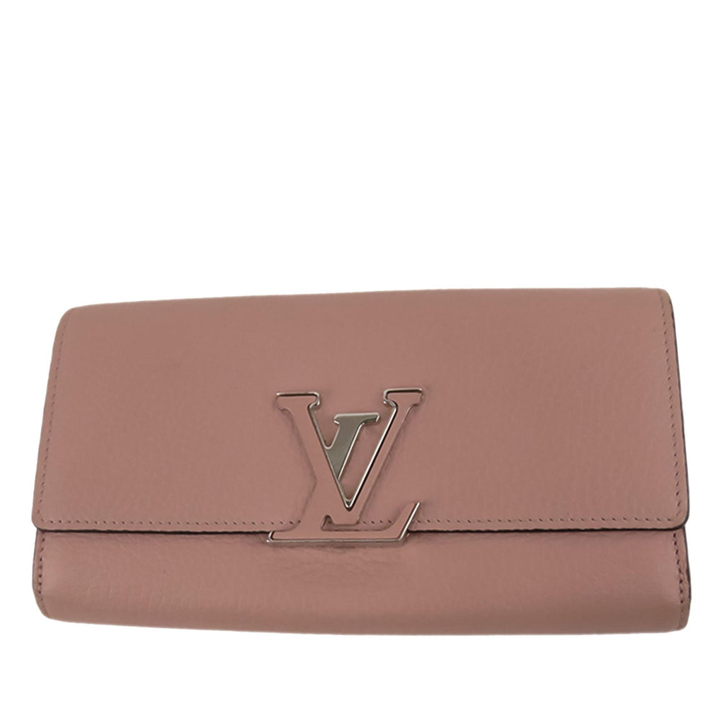 Louis Vuitton, Bags, Louis Vuitton Capucines Taurillon Long Wallet Pink