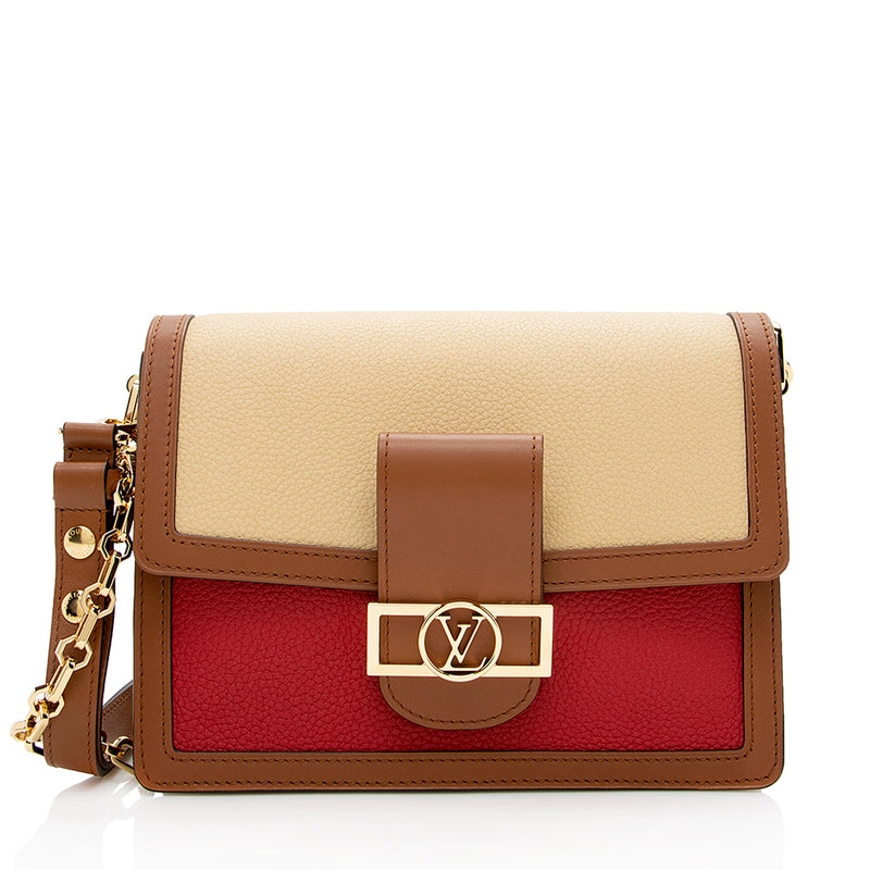 Louis Vuitton Taurillon Leather Dauphine MM Shoulder Bag (SHF-ZlkYV5) –  LuxeDH