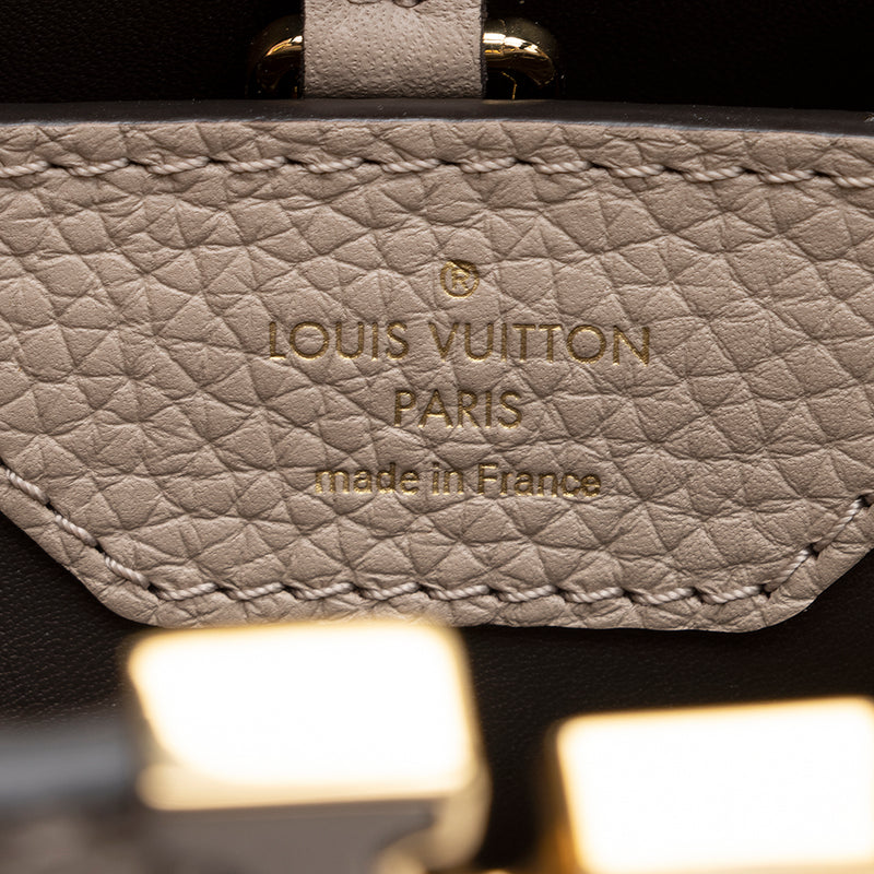 Louis Vuitton Capucines BB Khaki Green in Taruillon Leather/Python