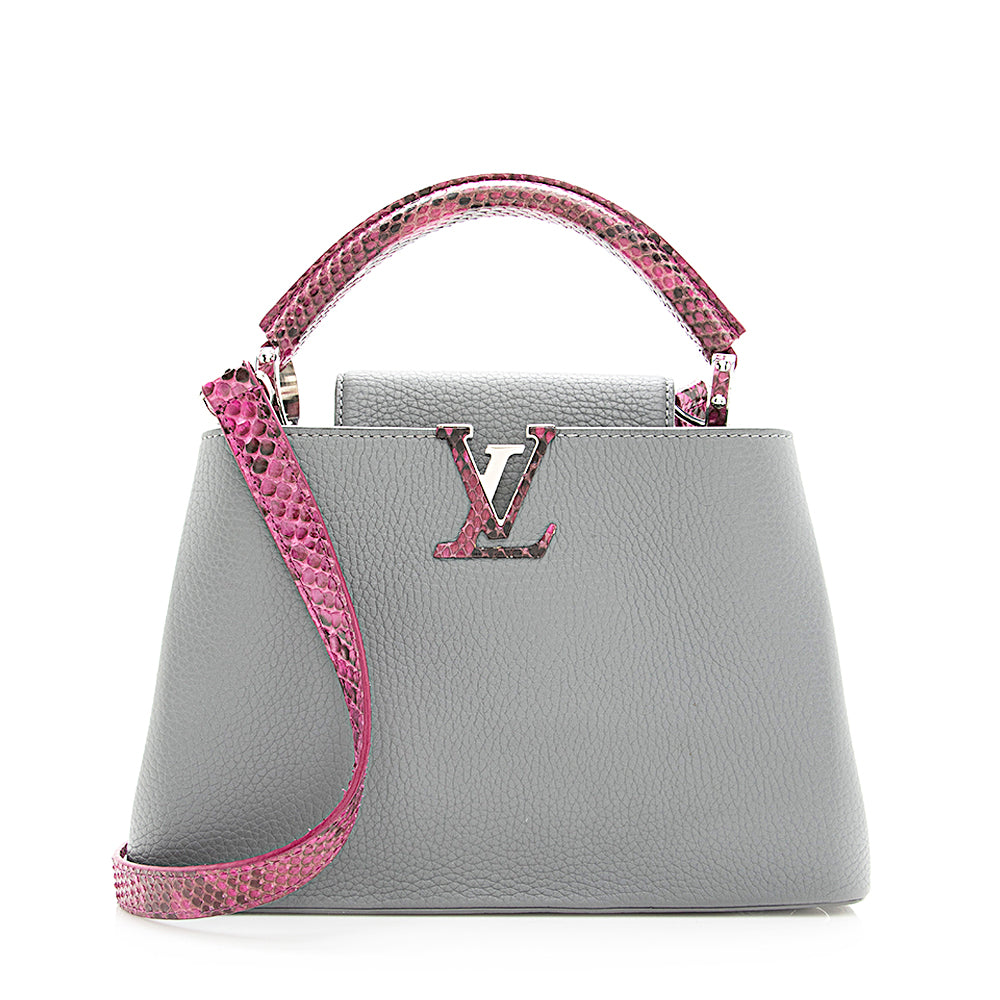Louis Vuitton Taurillon Leather Python Capucines BB Bag - FINAL SALE (SHF-19402)