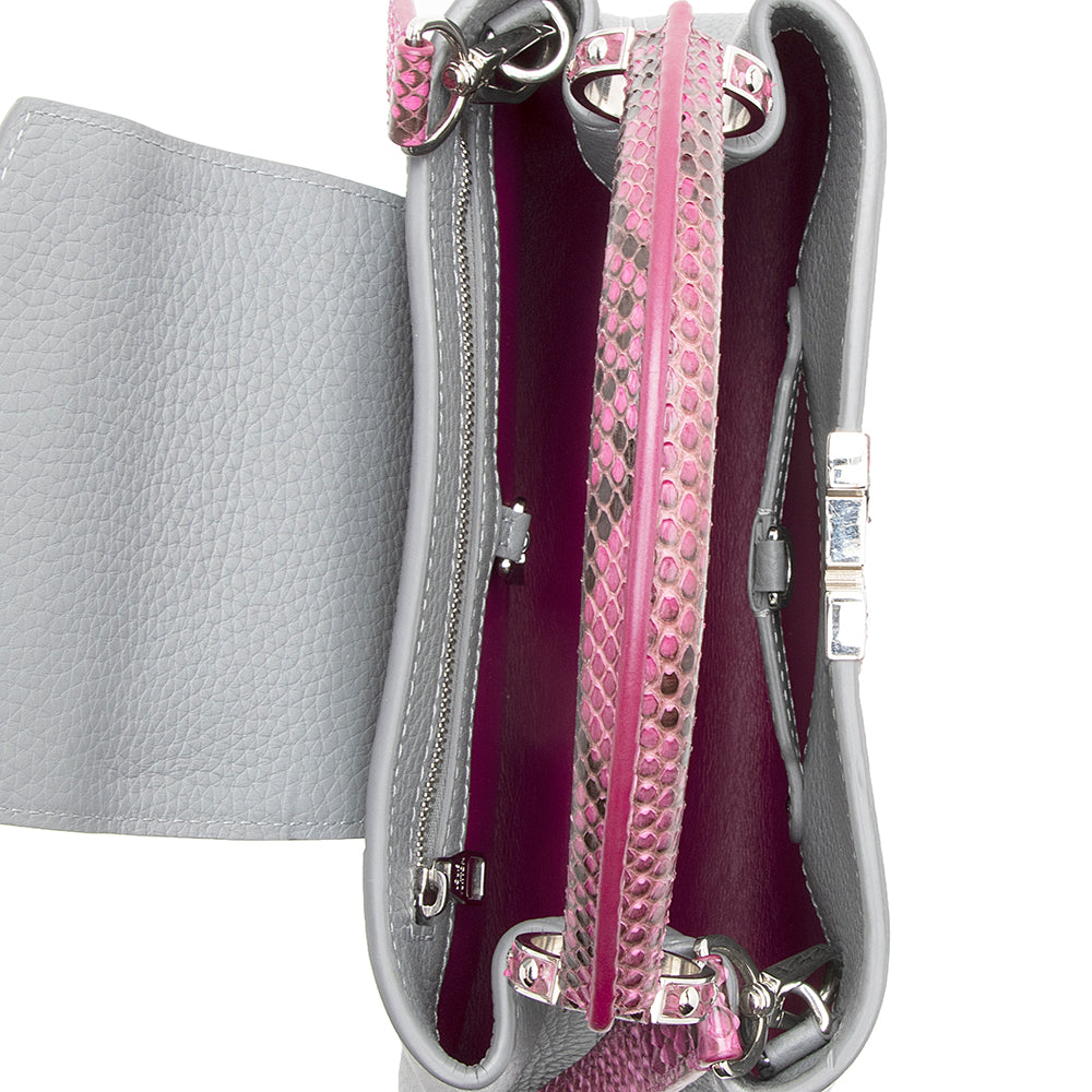 Louis Vuitton Taurillon Leather Python Capucines BB Bag - FINAL SALE (SHF-19402)