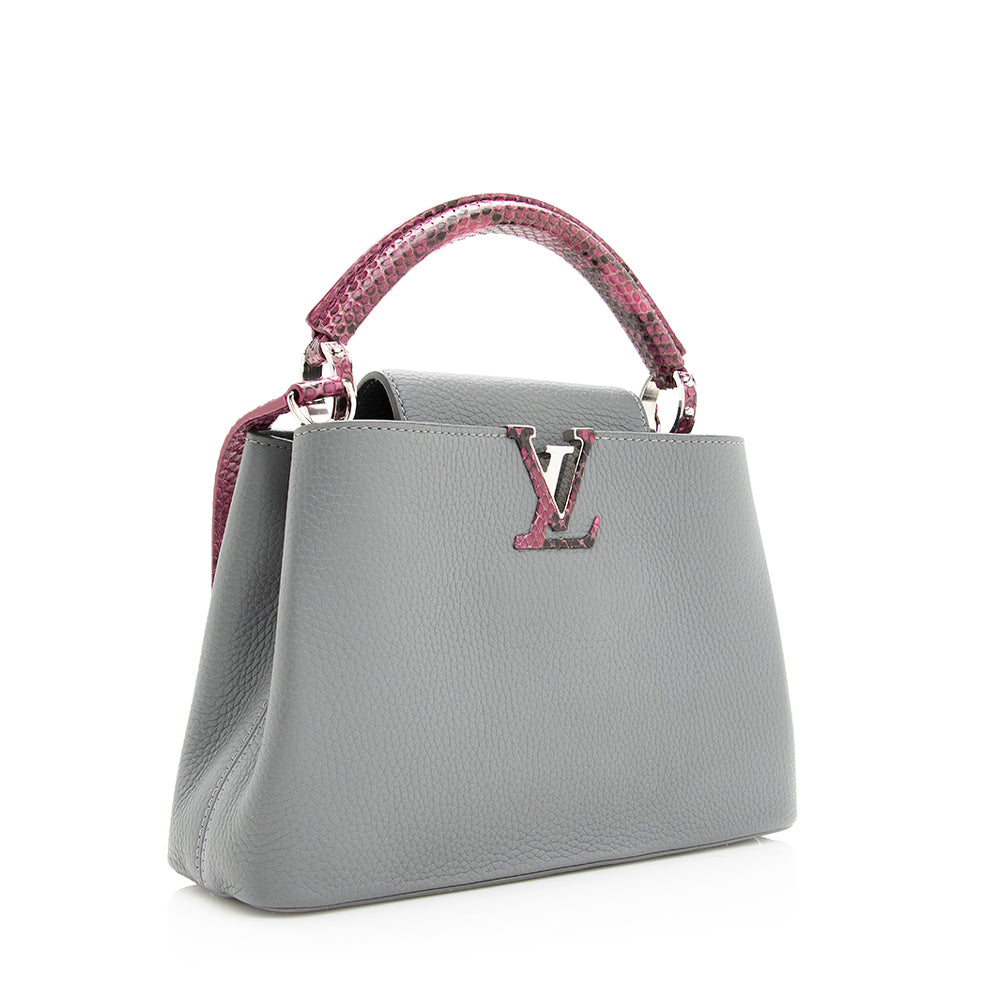 Louis Vuitton Taurillon Leather Python Capucines BB Bag - FINAL SALE (SHF-19402)