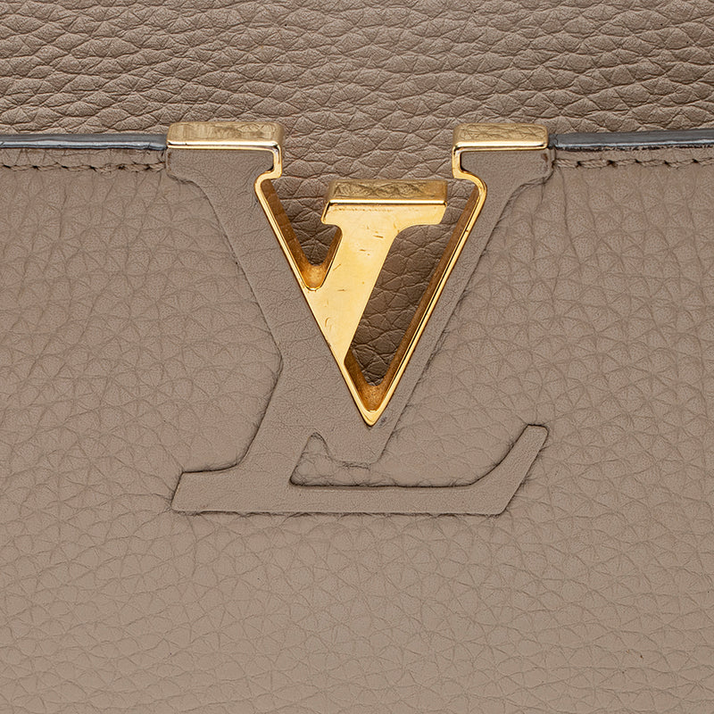 Louis Vuitton Taurillon Leather Python Capucines PM Bag (SHF-20678)