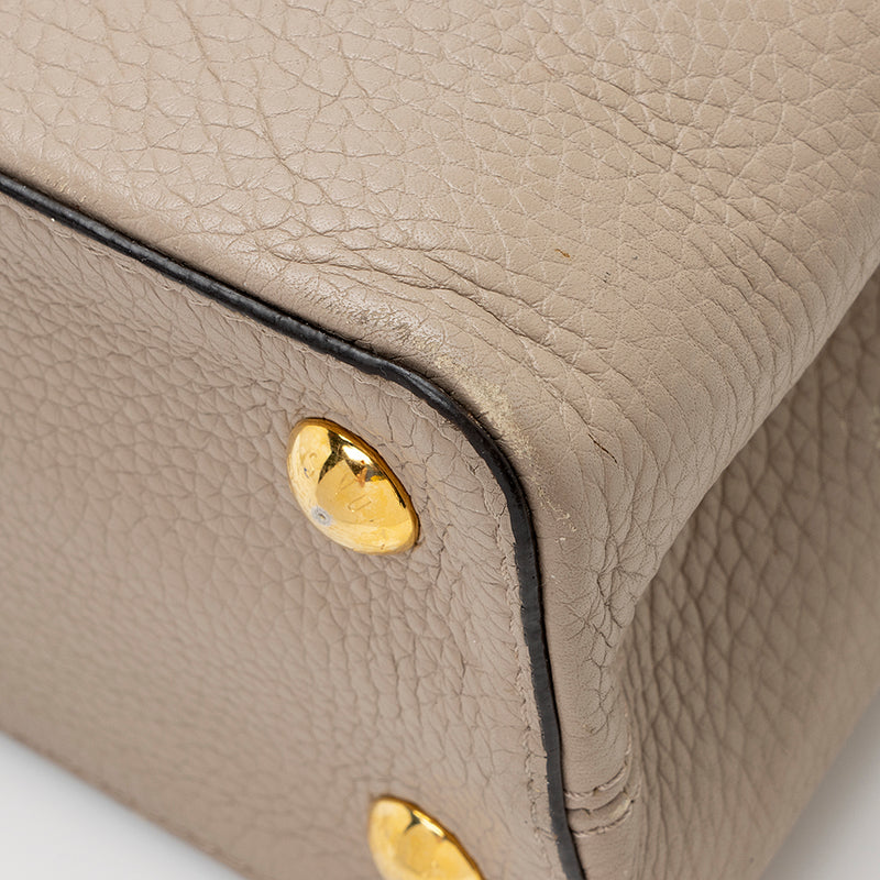 LOUIS VUITTON Capucines Taurillon Leather/Python Shoulder Bag