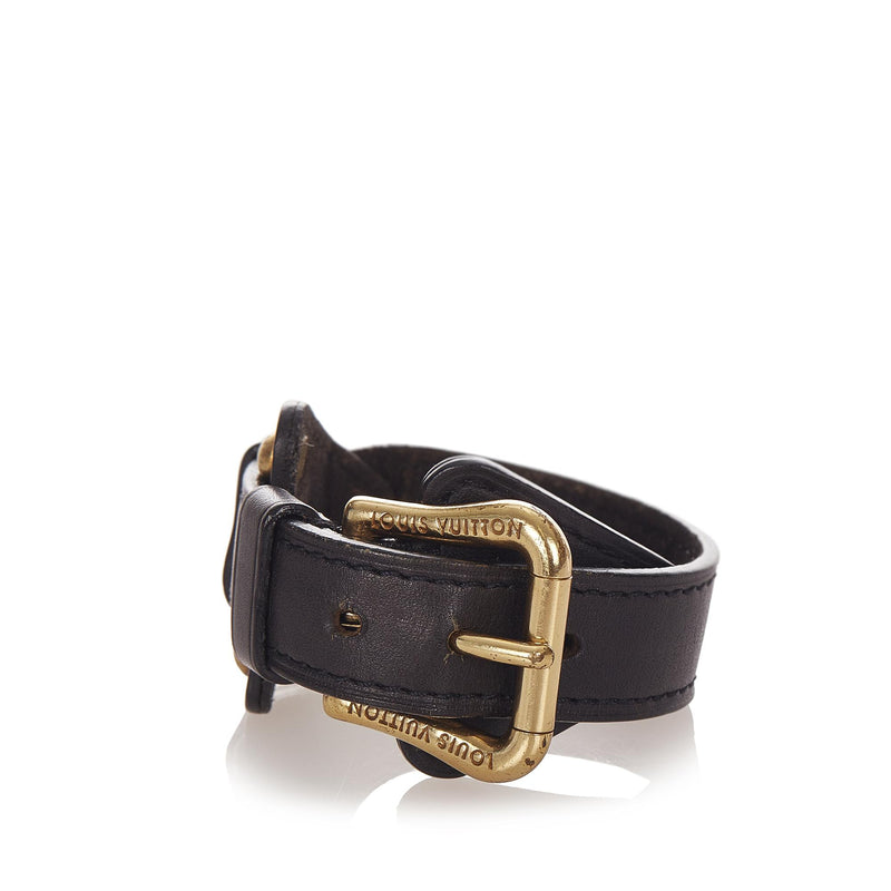 Louis Vuitton Theda Leather Bracelet GM (SHG-26139)