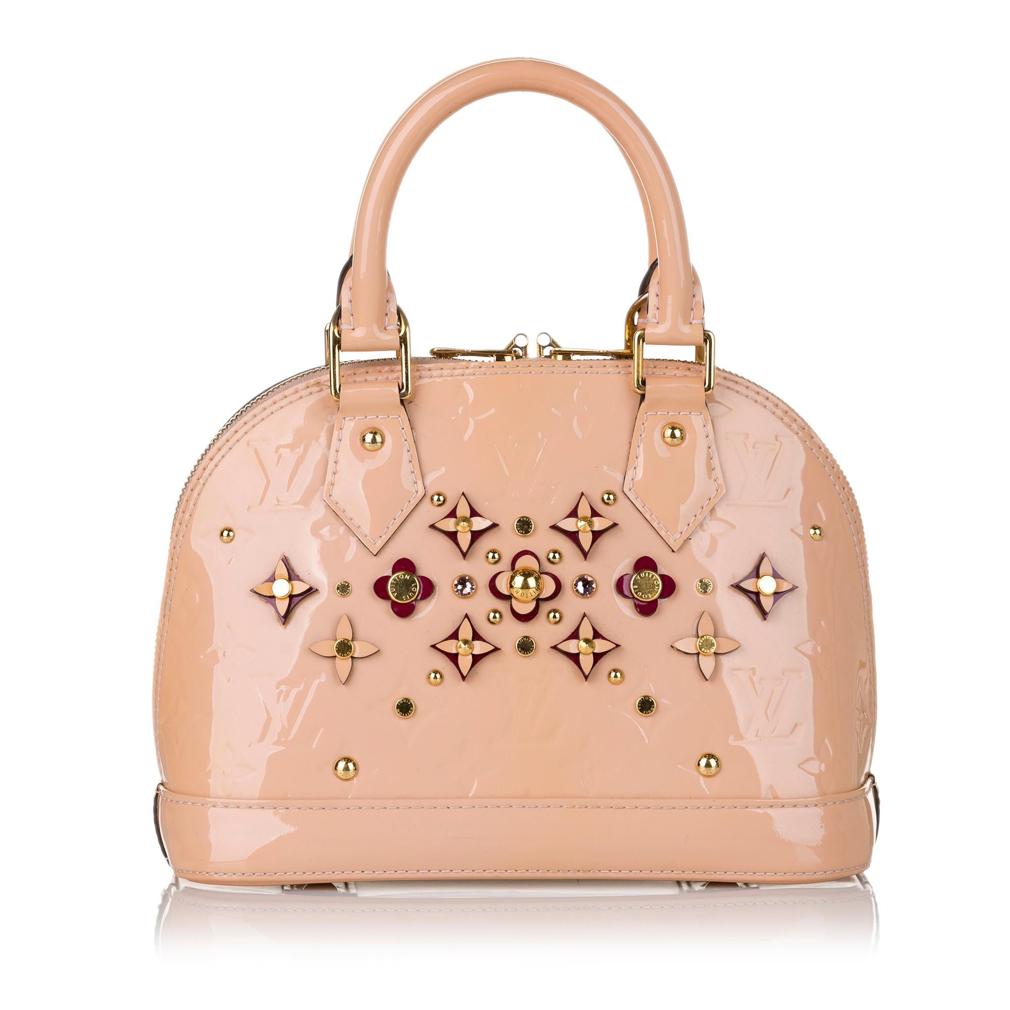 Louis Vuitton Vernis Flower Alma BB (SHG-32578)