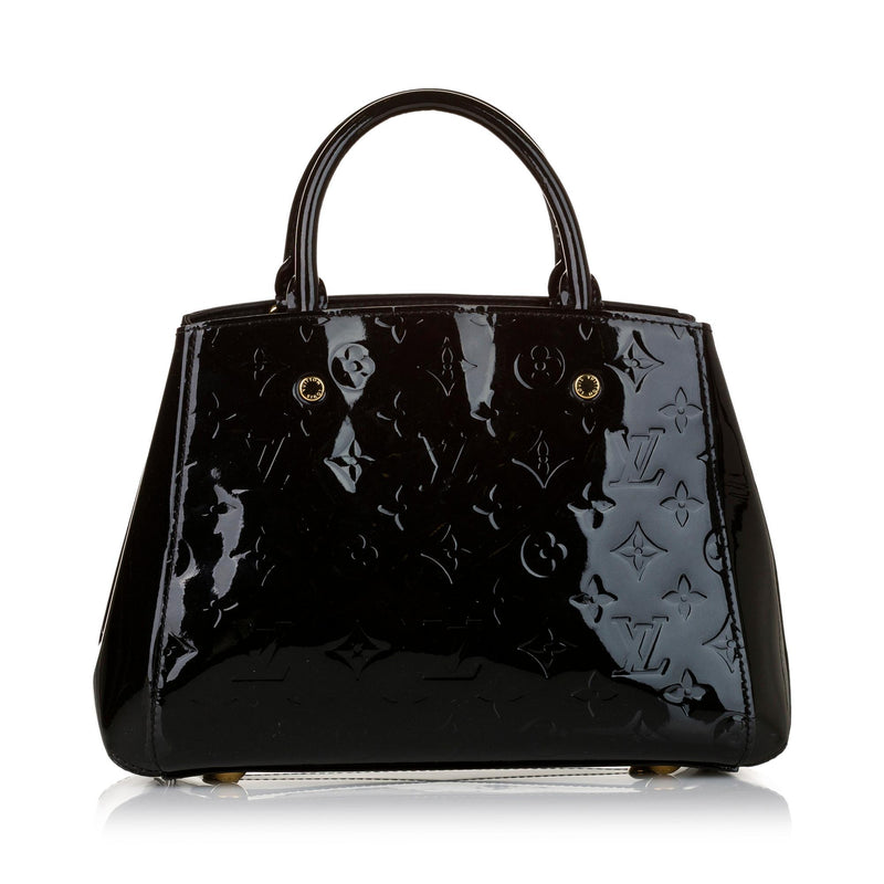 Louis Vuitton Montaigne BB Vernis Patent Leather Top Handle Bag on SALE