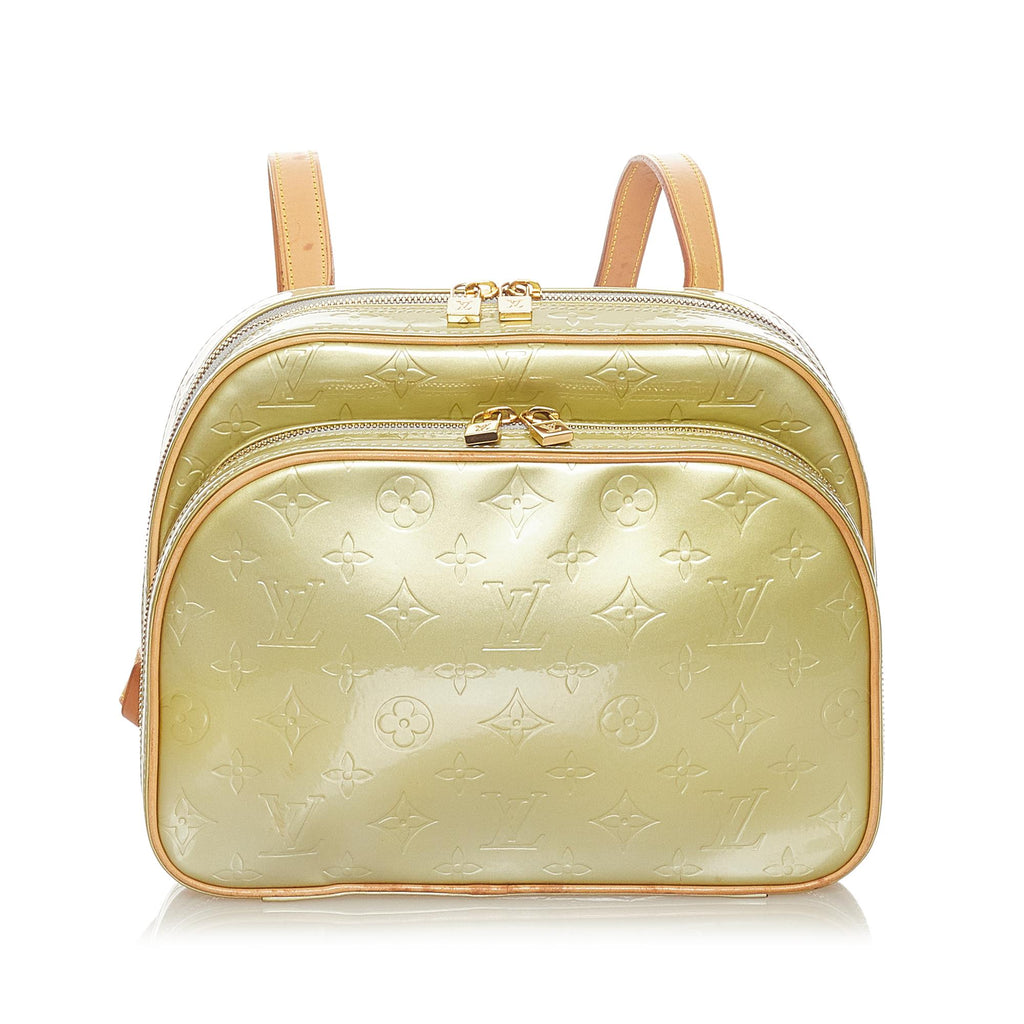 Auth Louis Vuitton Monogram Vernis Murray Backpack Yellow M91040