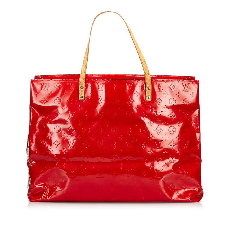 Louis Vuitton - Authenticated Bleecker Handbag - Patent Leather Red Plain for Women, Very Good Condition