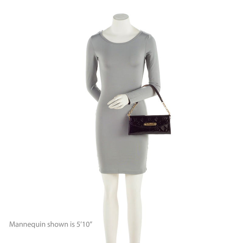 Louis Vuitton Amarante Monogram Vernis Sunset Boulevard Clutch Bag
