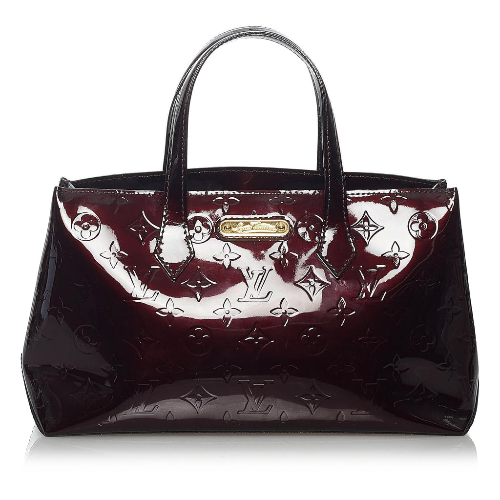 Purple Louis Vuitton Vernis Wilshire PM Handbag