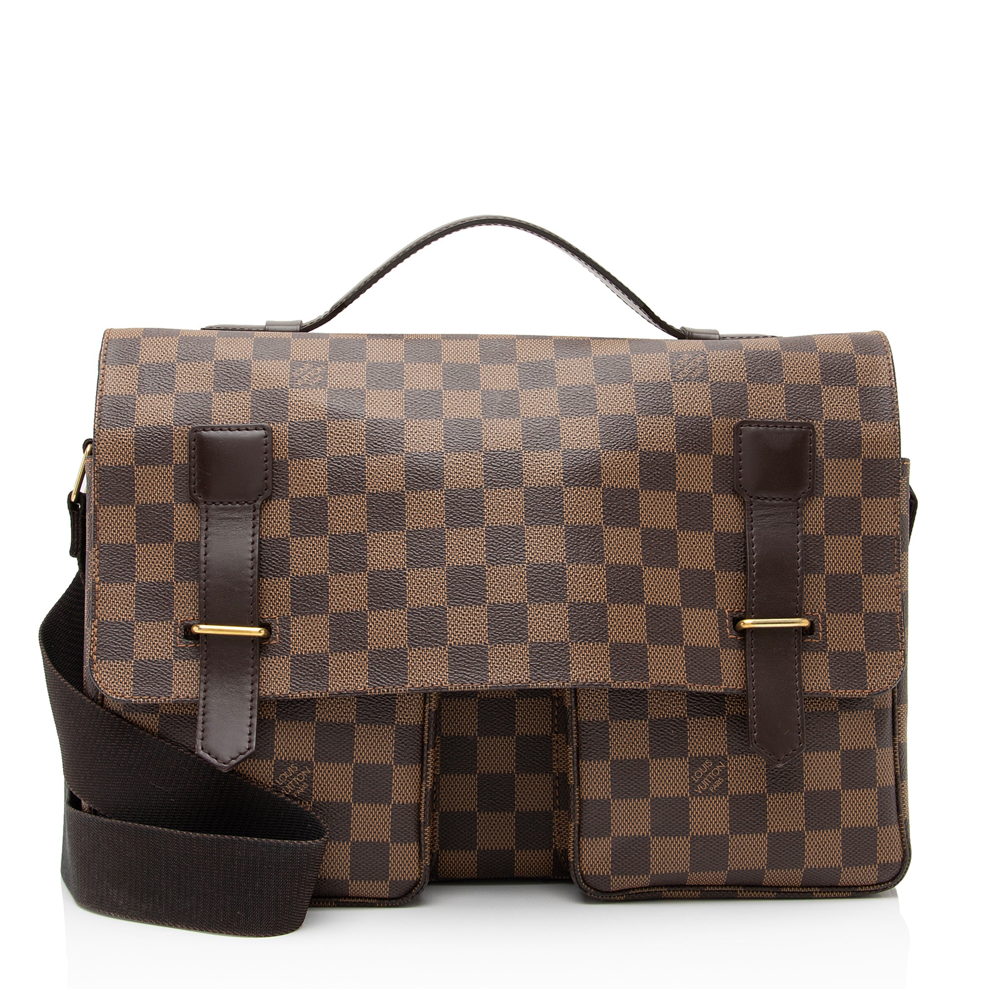 Louis Vuitton Vintage Damier Ebene Broadway Messenger Bag (SHF-jQxN4F)