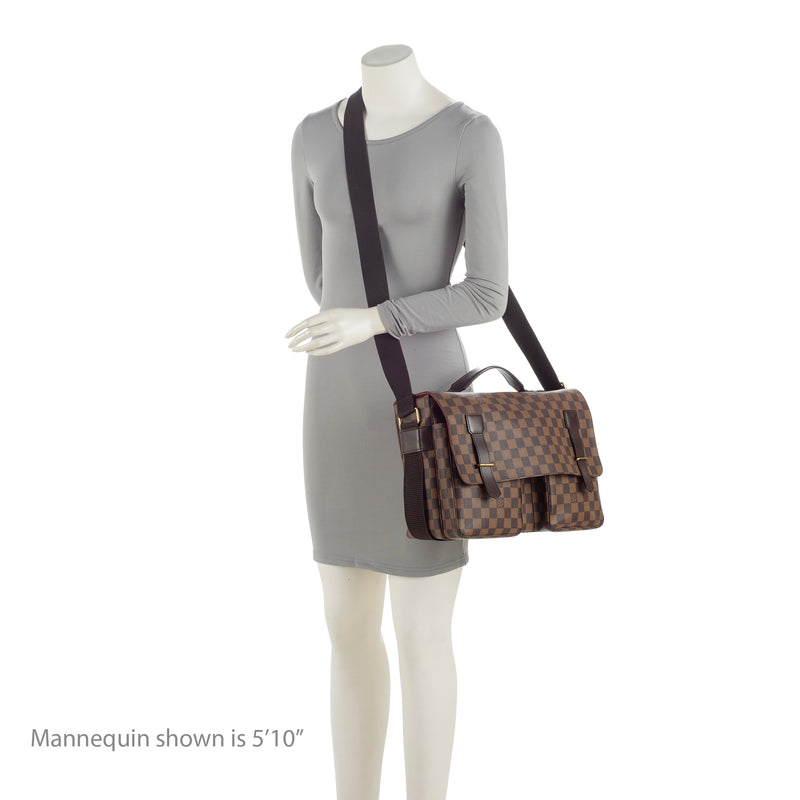 Louis Vuitton Vintage Damier Ebene Broadway Messenger Bag (SHF-jQxN4F)