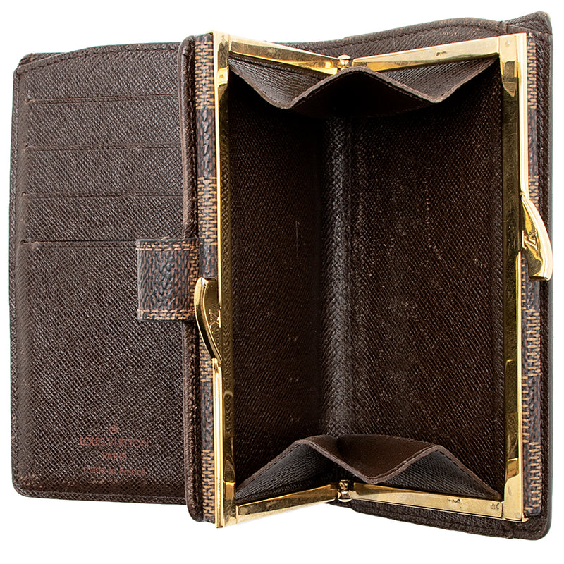 Louis Vuitton Vintage Black Epi Kiss Lock Wallet - AUTHENTIC