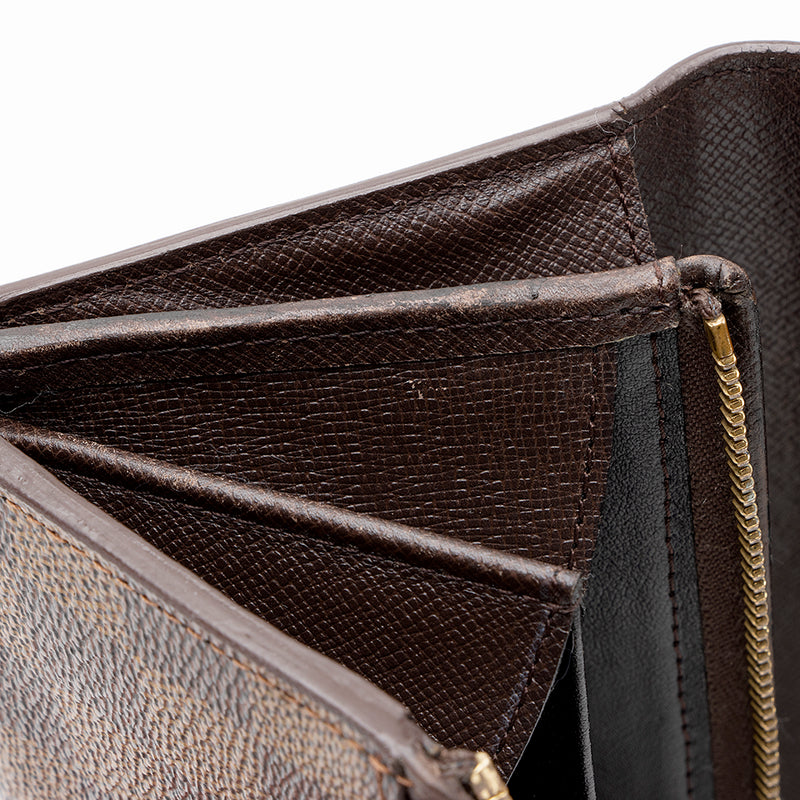 💯authentic Louis Vuitton Damier Ebene Porte Monnaie Billets Tresor Wallet  (REPRICED!), Luxury, Bags & Wallets on Carousell
