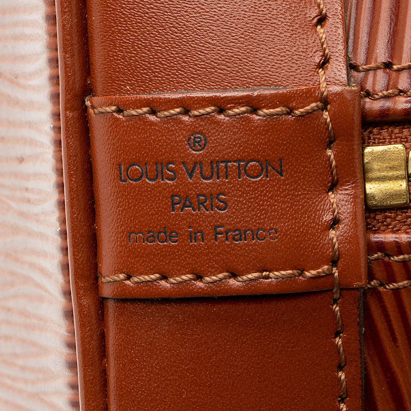 Louis Vuitton Vintage Epi Leather Alma PM Satchel (SHF-19832)