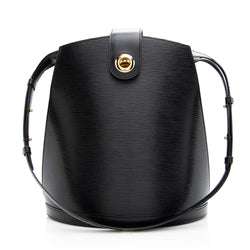 Louis Vuitton, Bags, Louis Vuitton Black Epi Cluny Bucket Bag Purse See  Photos Authentic