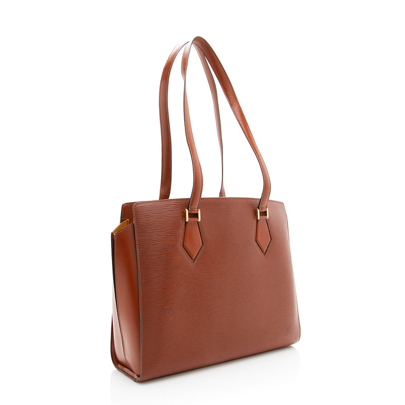 Louis Vuitton Epi Leather CLUNY Shoulder Bag Fawn