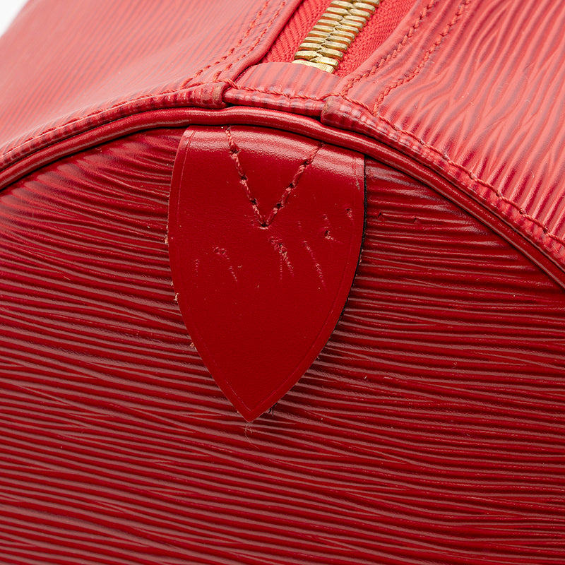 Vintage Louis Vuitton Keepall 55 Red Epi Leather Duffel Bag VI884