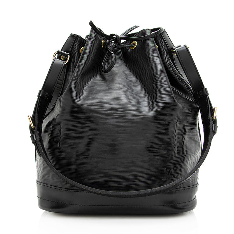 Louis Vuitton Twist EPI Leather Bucket Crossbody Bag Black