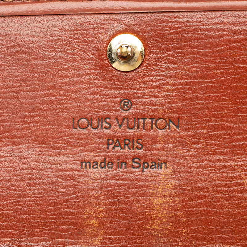 Vintage Louis Vuitton Red Epi Leather Sarah Wallet