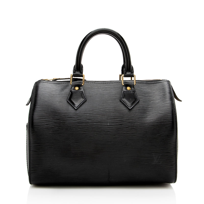 Louis Vuitton Black Epi Leather Speedy 25 Handbag