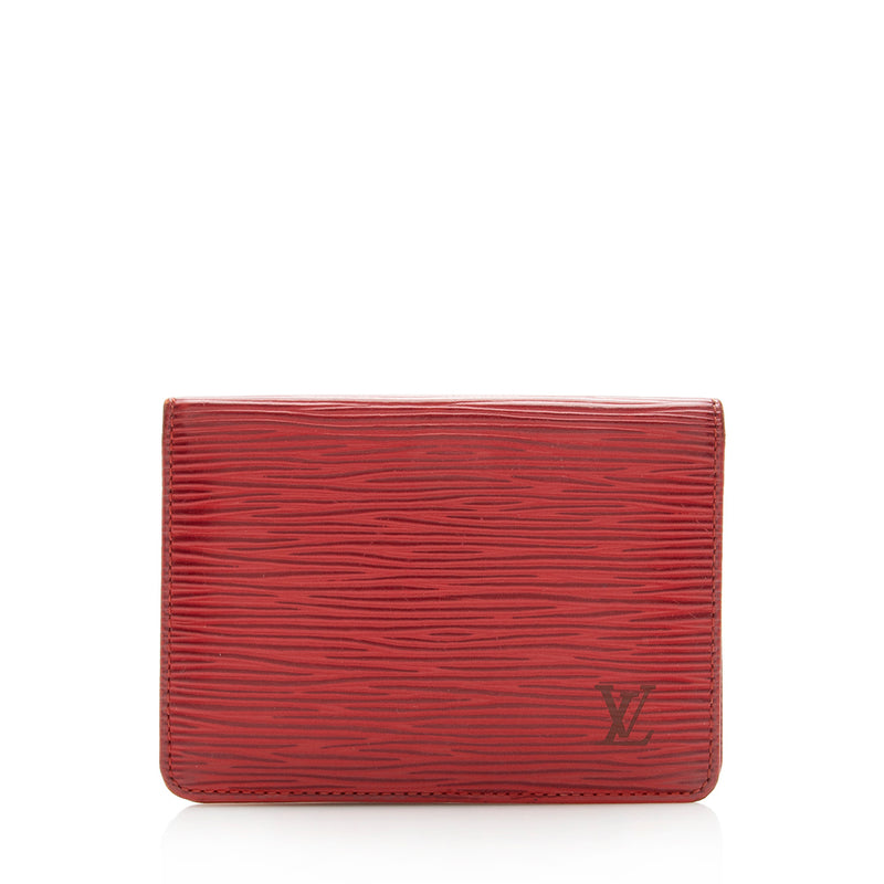 louis vuitton card holder leather