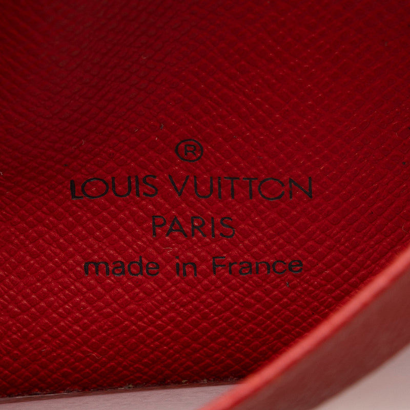 Louis Vuitton Vintage Epi Leather Two Card Holder Wallet (SHF-16759)