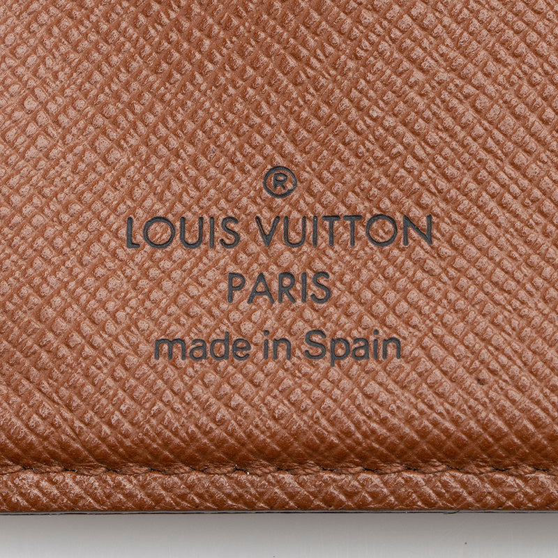 Louis Vuitton Vintage Monogram Canvas Small Ring Agenda Cover (SHF