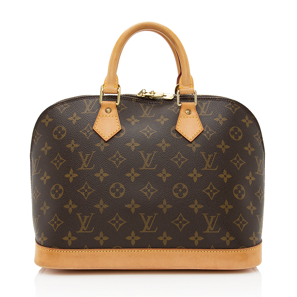 Louis Vuitton Vintage Monogram Canvas Alma MM Satchel (SHF-19055)