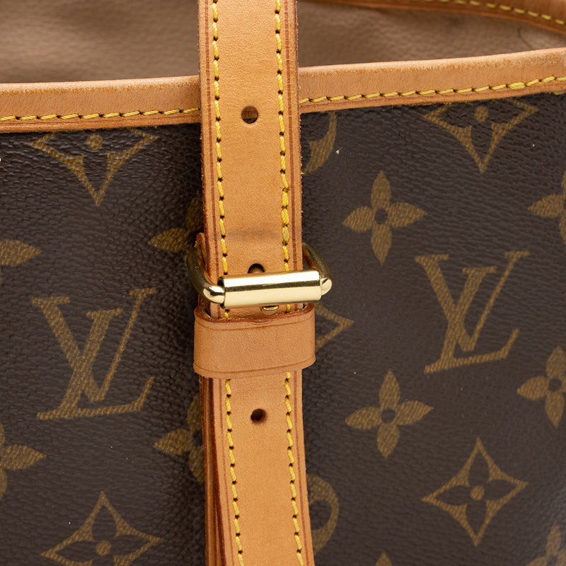 Louis Vuitton Vintage Monogram Canvas Bucket GM Shoulder Bag (SHF-17239)