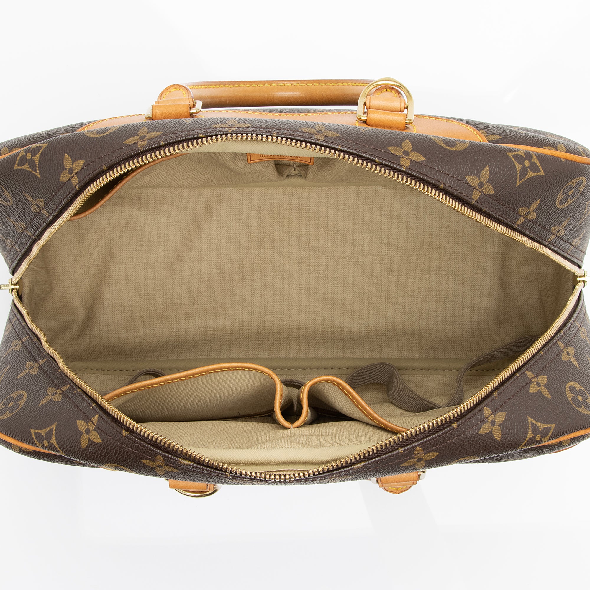 Louis Vuitton Vintage Monogram Canvas Deauville Satchel (SHF-23592)