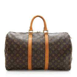 Louis Vuitton Vintage Monogram Canvas Keepall 45 Duffel Bag