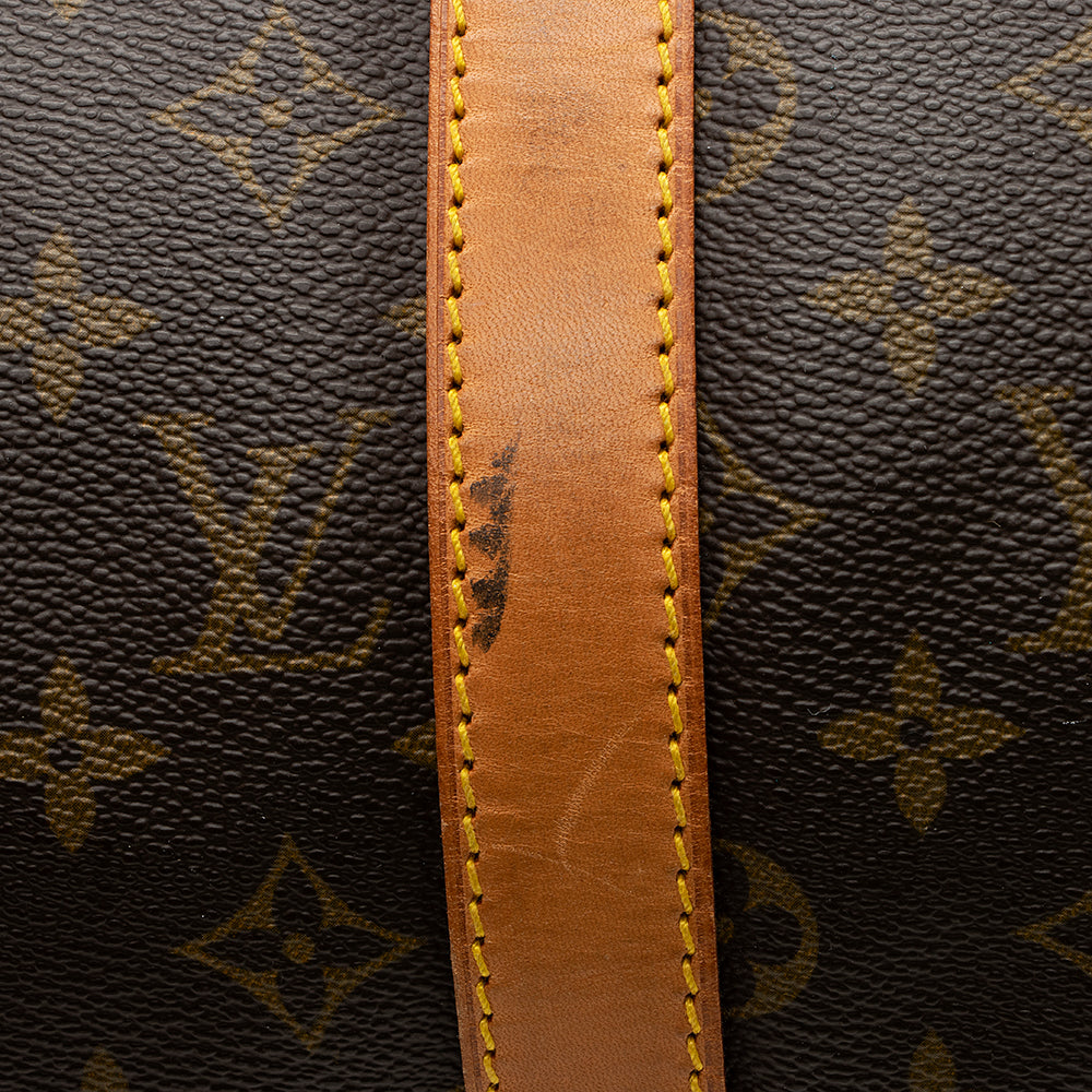 Louis Vuitton Vintage Monogram Canvas Keepall Bandouliere 50 Duffel Bag (SHF-20375)