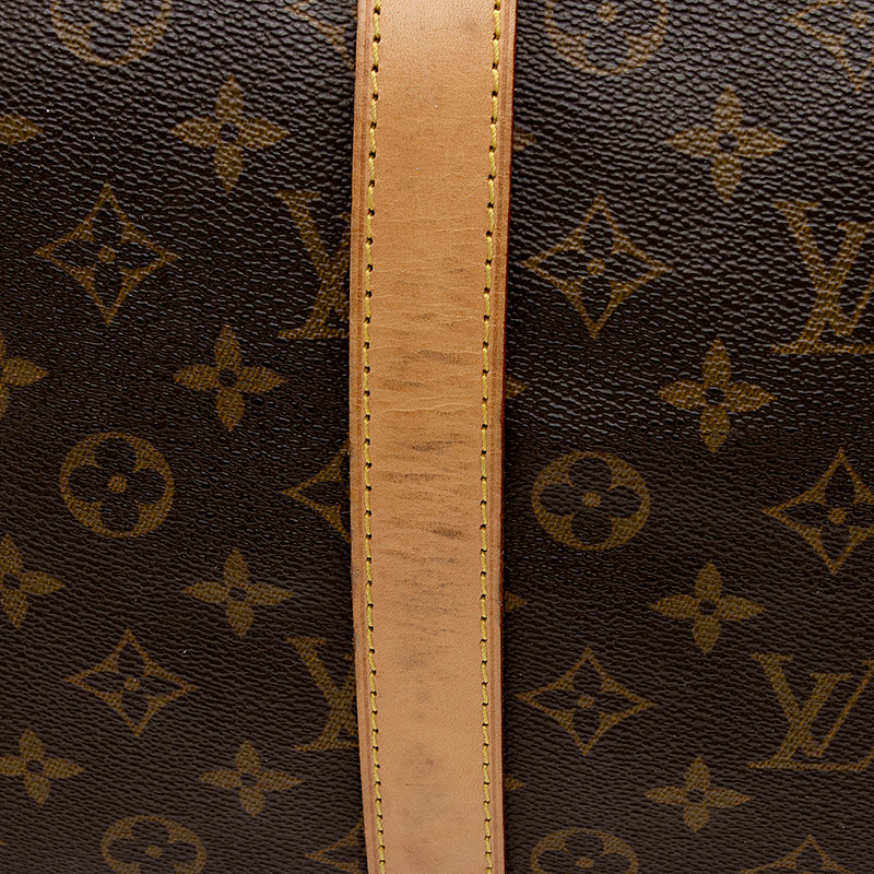Louis Vuitton Vintage Monogram Canvas Keepall Bandouliere 55 Duffel Bag (SHF-16864)
