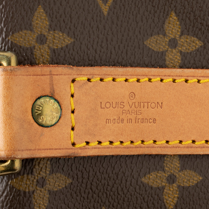 Louis Vuitton Vintage Monogram Canvas Keepall Bandouliere 60 Duffel Bag (SHF-16749)