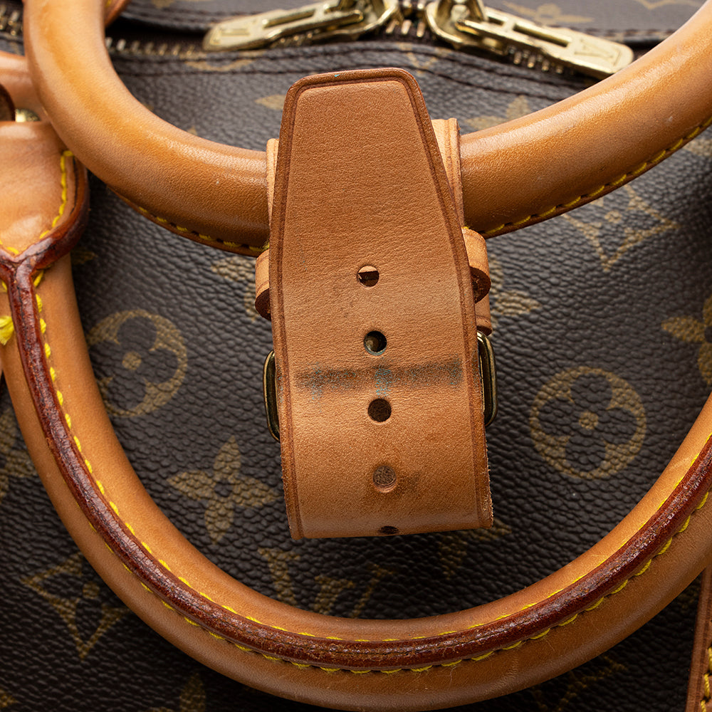 Louis Vuitton Vintage Monogram Canvas Keepall Bandouliere 60 Duffle Bag (SHF-20354)