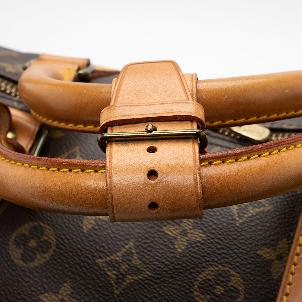 Louis Vuitton Vintage Monogram Canvas Keepall Bandouliere 60 Duffle Bag (SHF-20354)