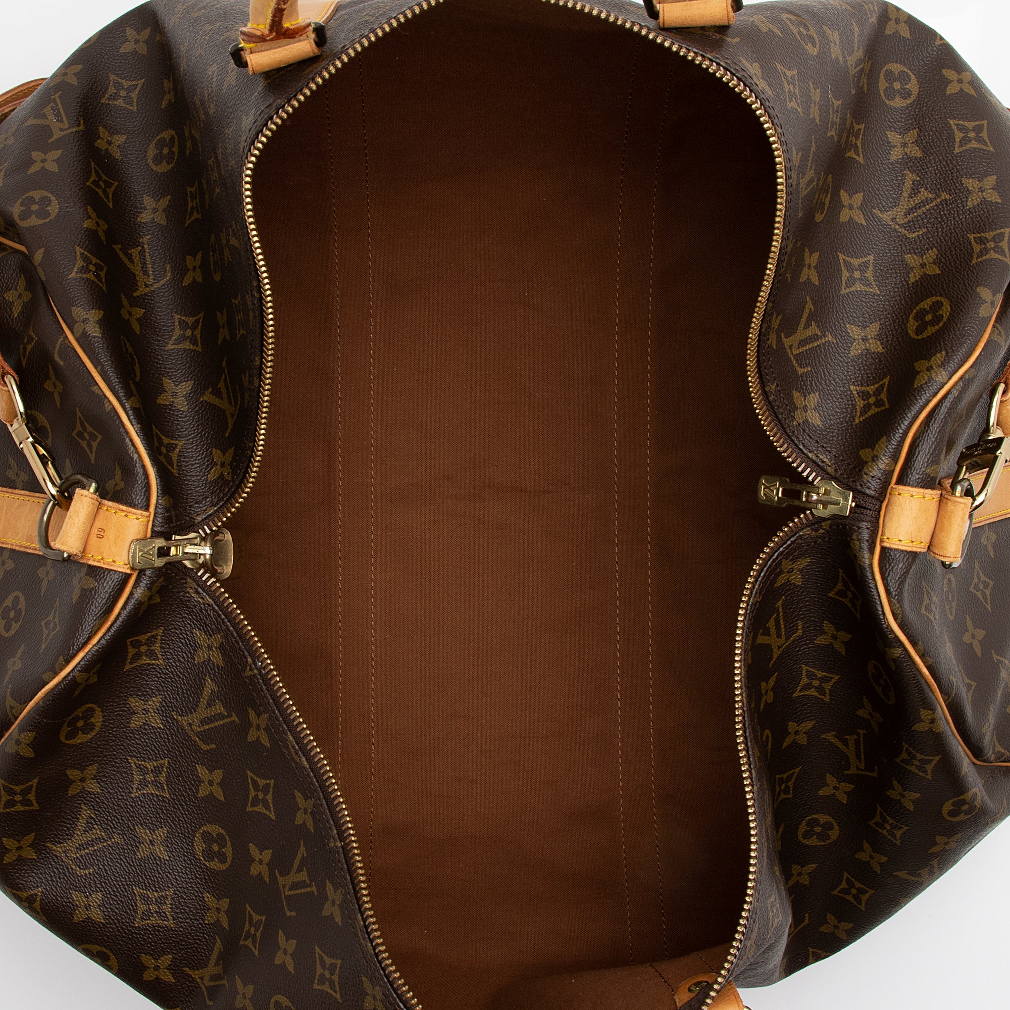 Louis Vuitton Vintage Monogram Canvas Keepall Bandouliere 60 Duffle Bag (SHF-3l2nxP)
