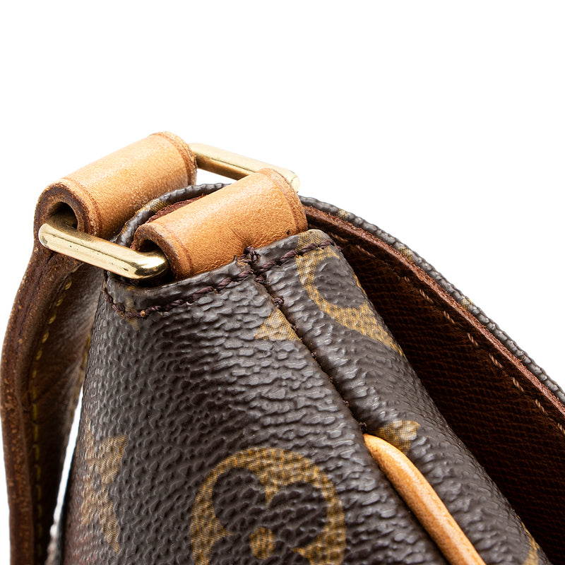 Louis Vuitton Vintage Monogram Canvas Musette Tango Shoulder Bag (SHF- –  LuxeDH