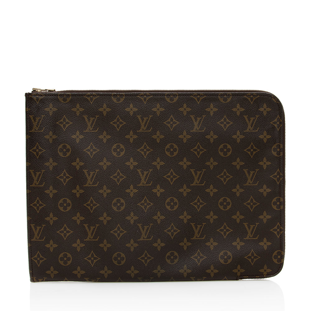 Louis Vuitton Vintage Monogram Canvas Poche Documents Portfolio (SHF-15509)