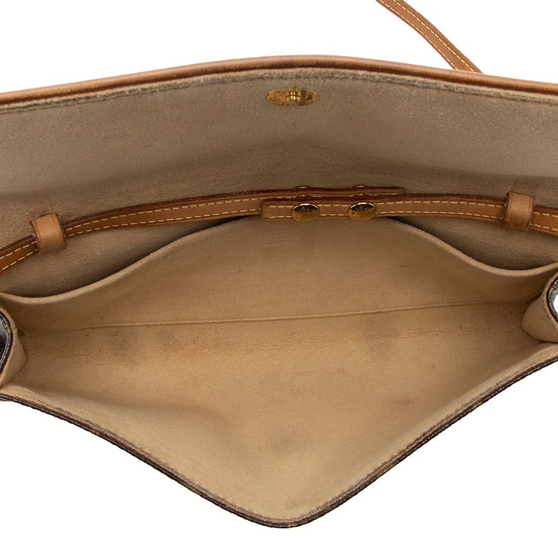 Louis Vuitton Vintage Monogram Canvas Pochette Twin GM Shoulder Bag (SHF-18031)