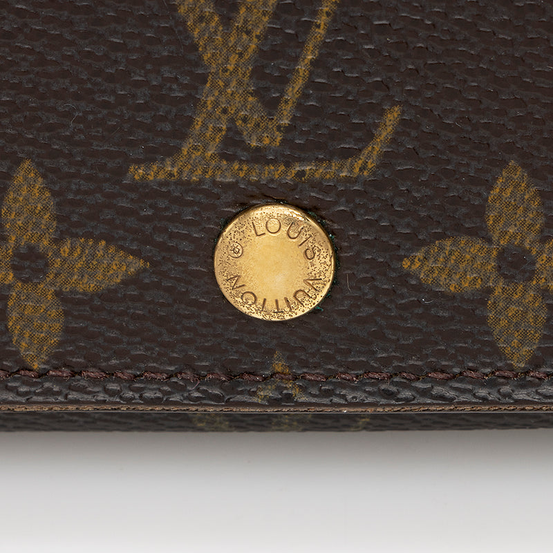 Louis Vuitton Vintage Monogram Canvas Porte Monnaie Tresor Wallet