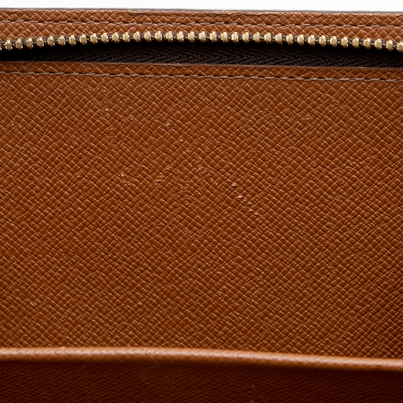 Authenticated Used Louis Vuitton Bifold Wallet Zip Brown Monogram