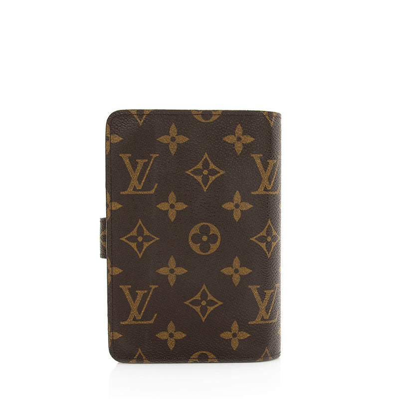 Pre-owned Authentic Louis Vuitton LV Long Wallet Pochette Passeport Browns  Monogram