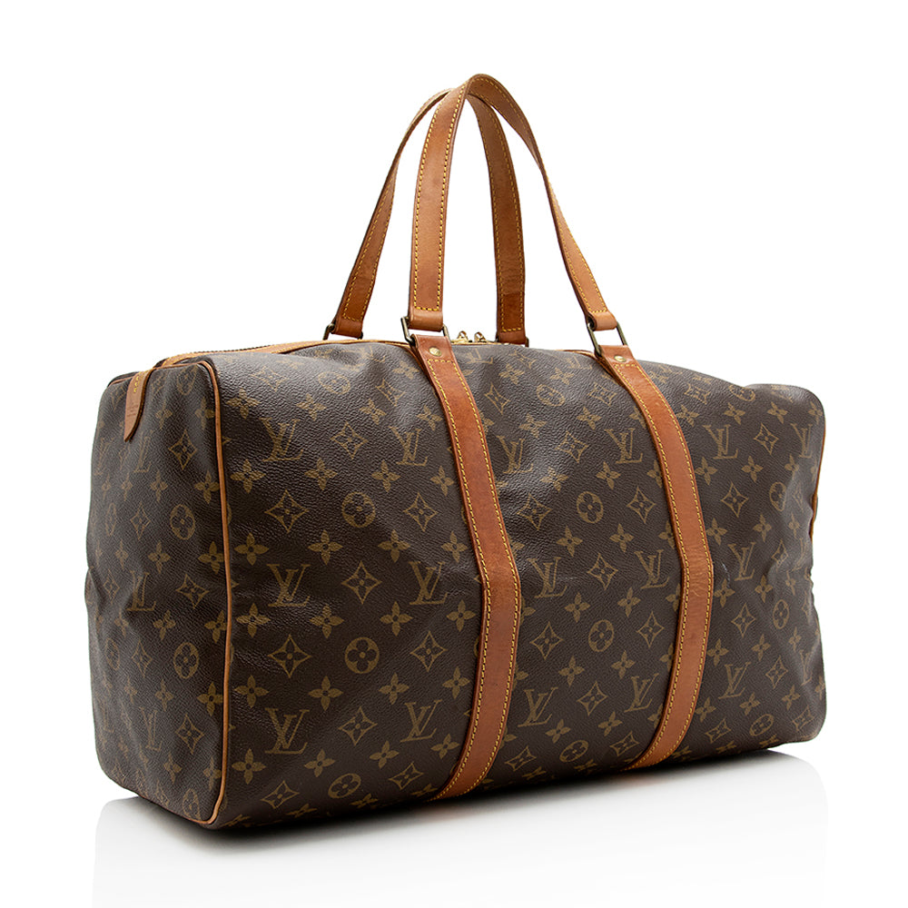 Louis Vuitton Vintage Monogram Canvas Sac Souple 45 Duffel Bag (SHF-21410)