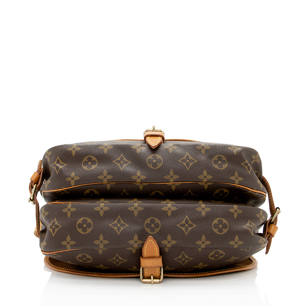 Louis Vuitton Vintage Monogram Canvas Saumur 30 Messenger Bag (SHF-20797)