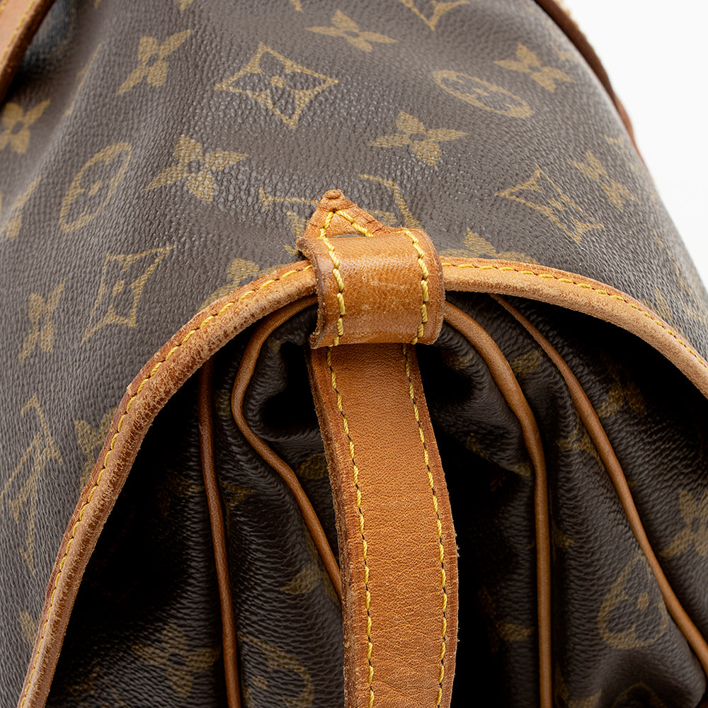 Louis Vuitton Vintage Monogram Canvas Saumur 30 Messenger Bag (SHF-20797)